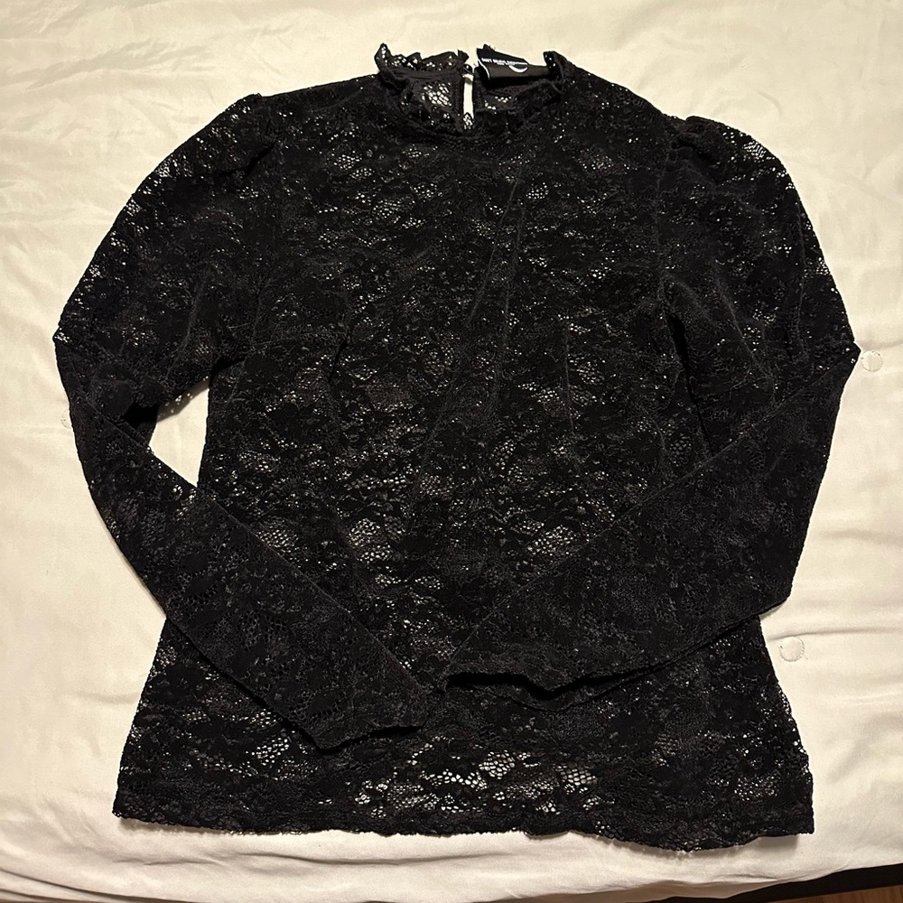 Killstar Spells Long Sleeve Lace Top